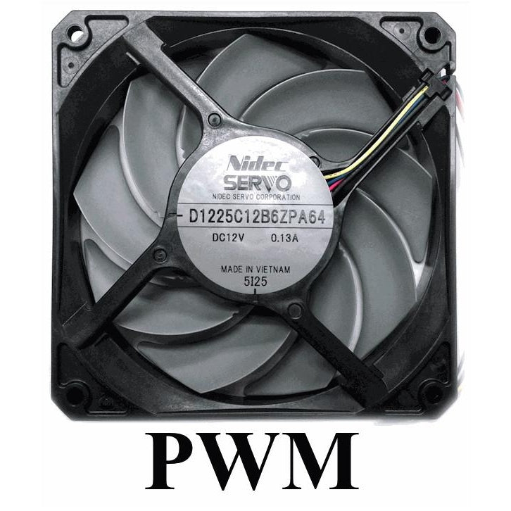 GentleTyphoon 120mm Silent PWM PC Case Fan - D1225C12B6ZPA 2150 RPM High Airflow Cooling - Perfect for Gaming PCs, Workstations & Quiet Home Office Setups