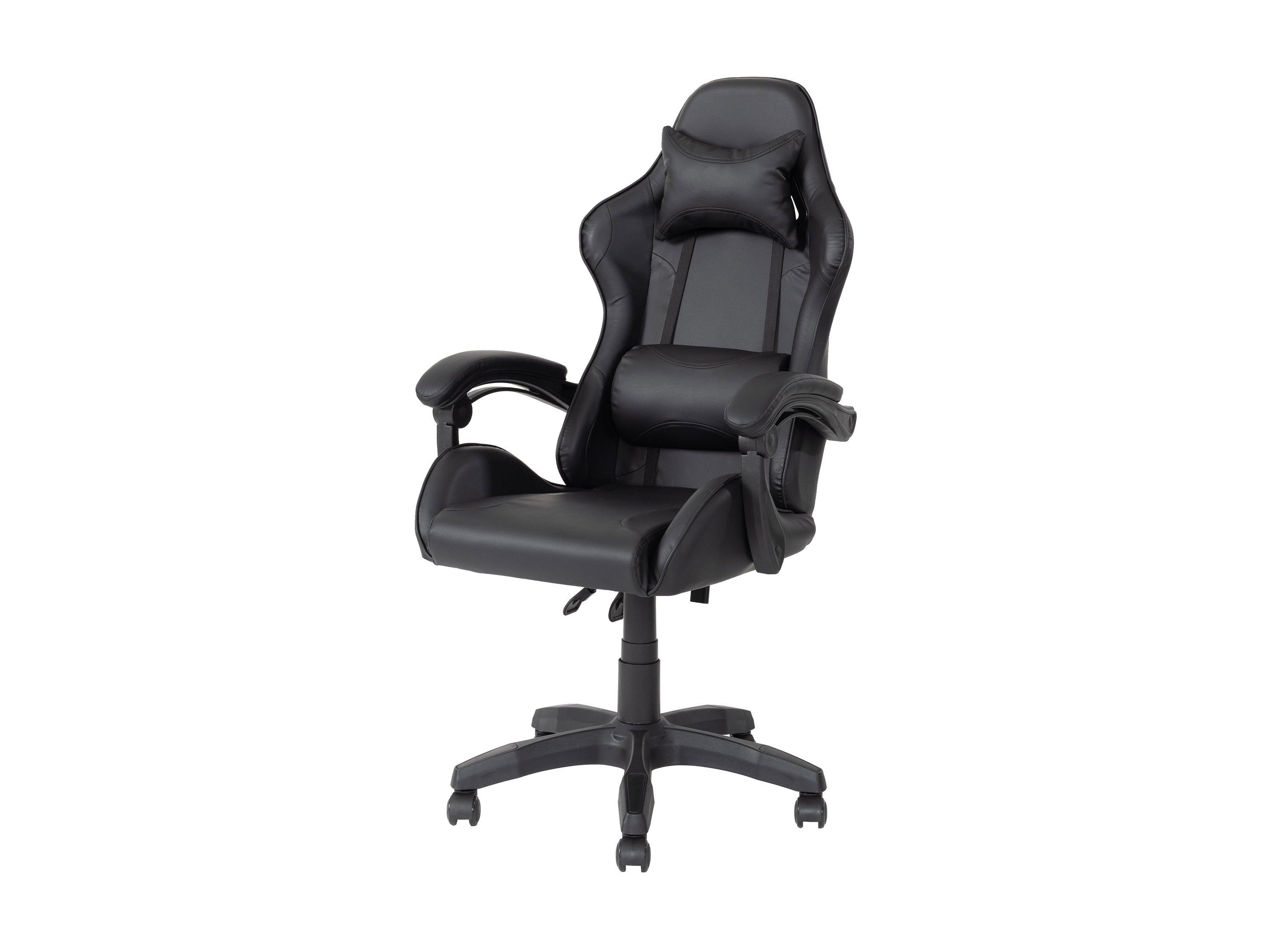 Ergonomic Black Gaming Office Chair - Adjustable Height & Lumbar Support for PC & Console Gamers - Perfect for Home Office, Streaming & Esports