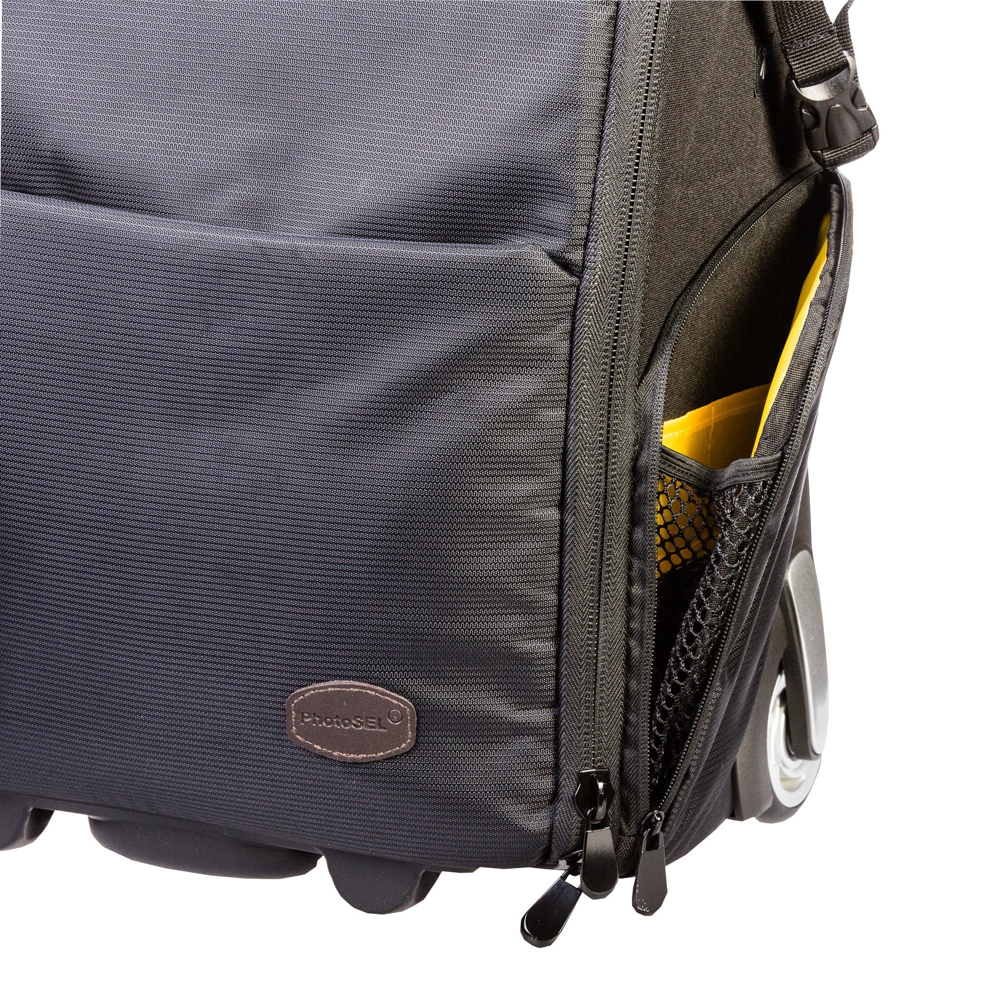 PhotoSEL Waterproof 17-Inch DSLR Camera Backpack - Convertible Roller Bag for SLR/DSLR Cameras & Lenses, Fits Laptop, Airplane Carry-On Compatible, All-Weather Protection (BG504) - Perfect for Travel, Photography Trips & Outdoor Adventures