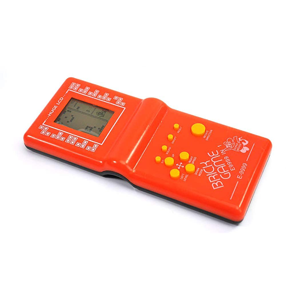 1pcs Retro Brick Game Handheld Console - Classic 80s Video Game Machine for Kids & Adults (Random Color) - Perfect for Travel, Gifts & Nostalgic Gaming Fun