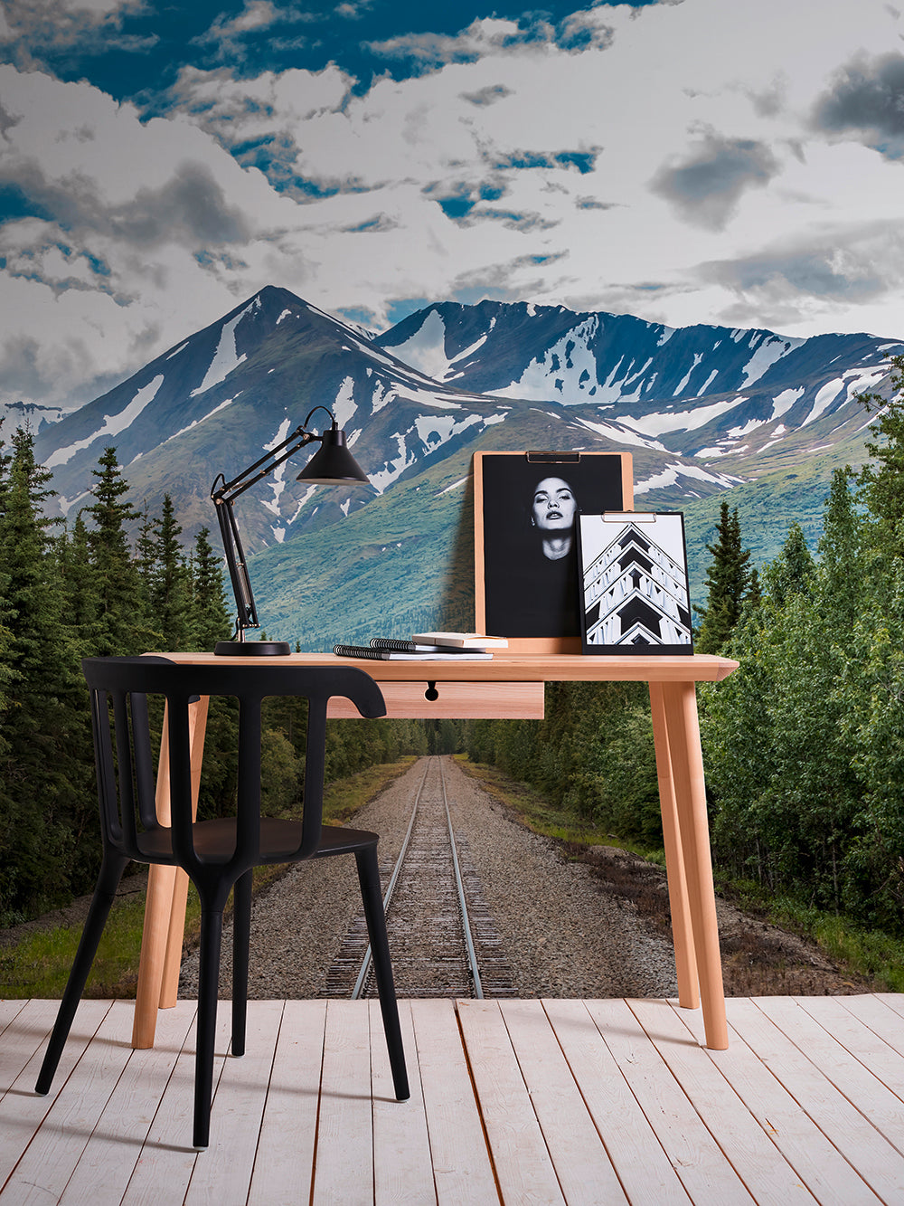 Designwalls 2 Mountain Road Wall Art - Premium Canvas Print for Home & Office Decor - Perfect for Living Room, Bedroom or Workspace