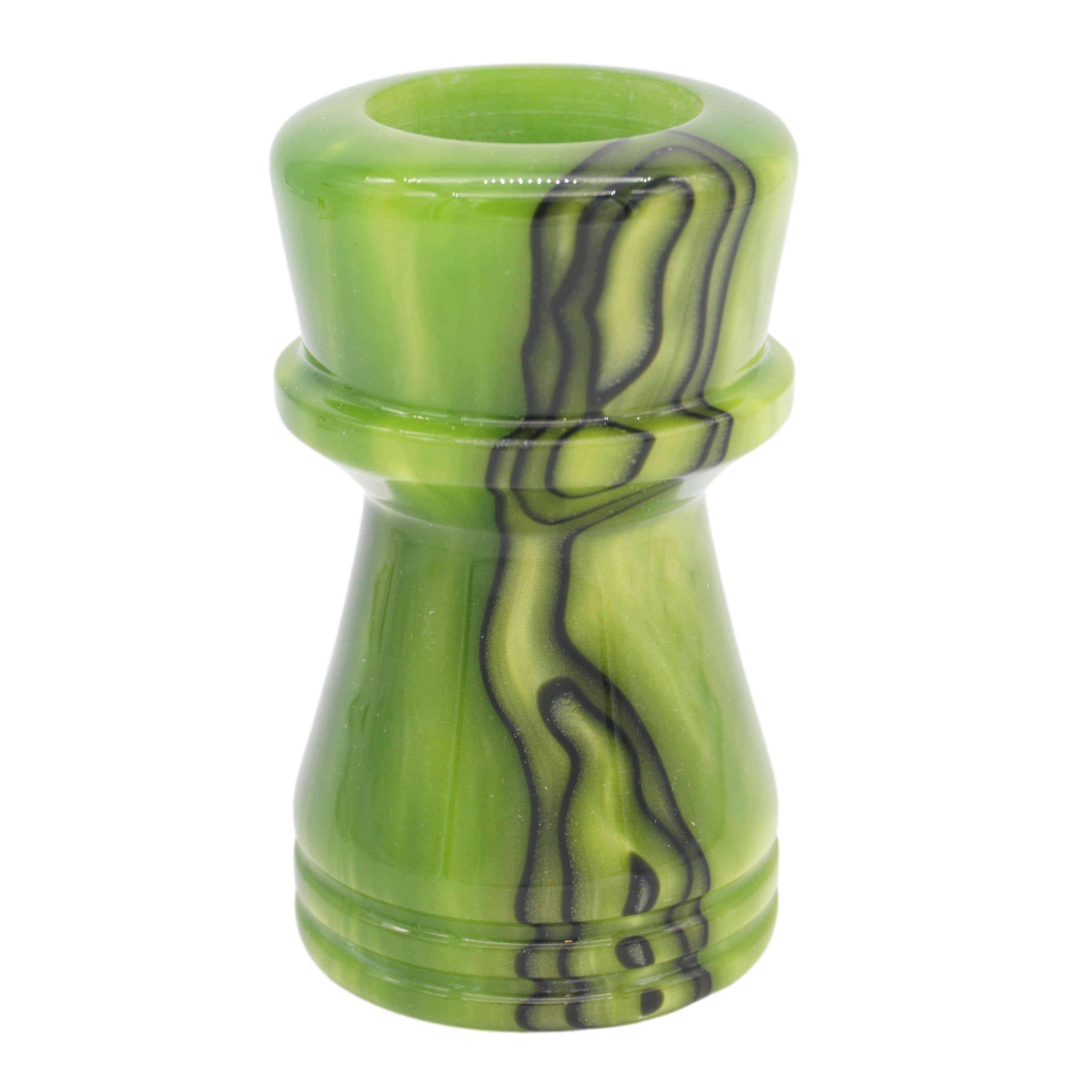 Premium Handcrafted Toxic Green Shaving Brush Handle - Fits 24mm & 26mm Knots - Perfect for Wet Shaving & Grooming Gifts