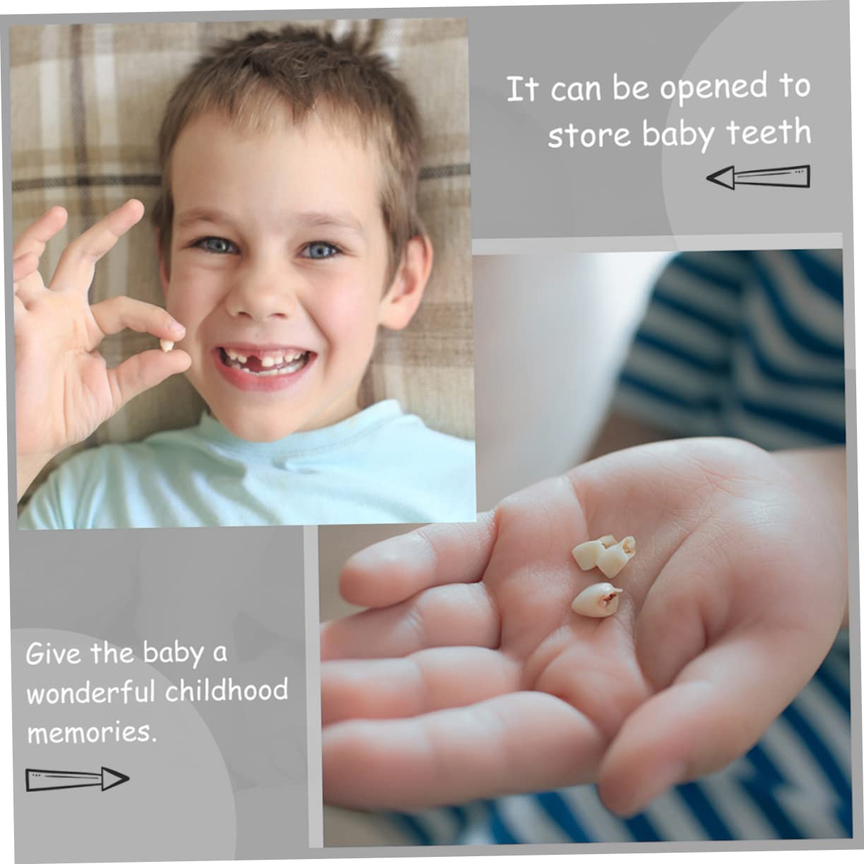 UPKOCH Tooth Fairy Box - Deciduous Teeth Keepsake Container for Lost Baby Teeth, First Tooth Memory Box with Pillow - Perfect for Kids' Milestone Gifts & Tooth Fairy Traditions (EVA Material)