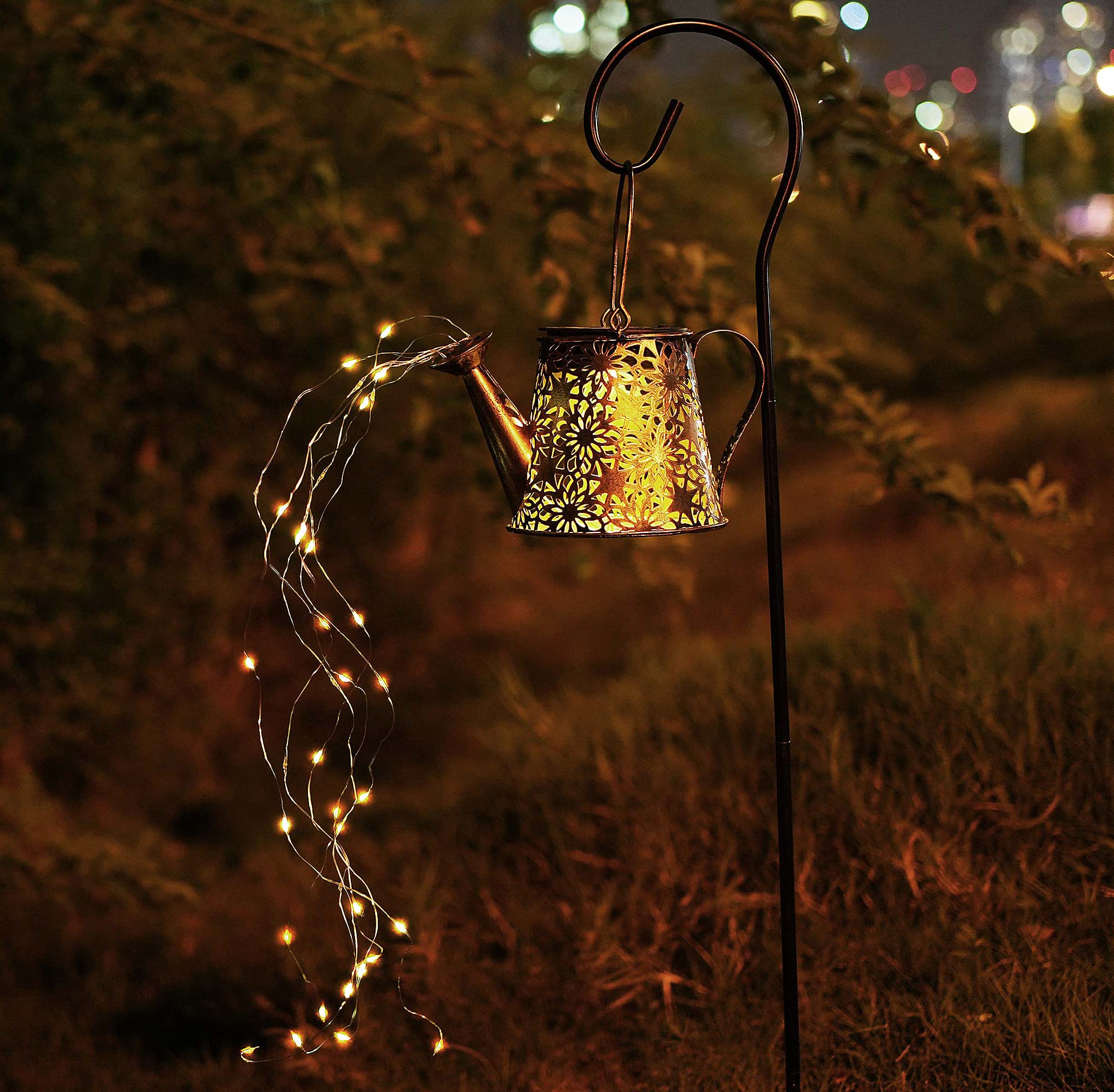 Solar Watering Can Lights - 36 LED Waterproof Outdoor Decor for Garden & Patio