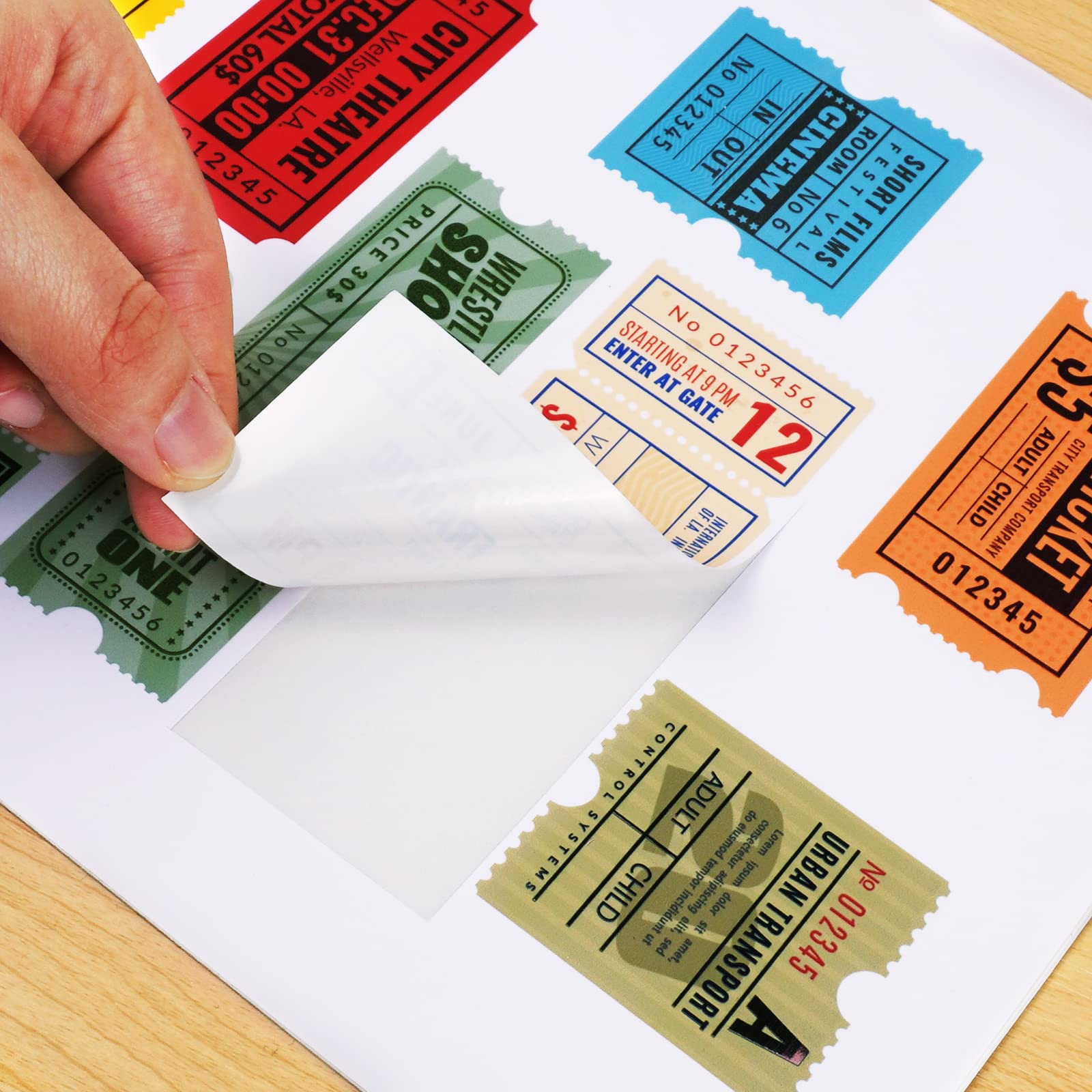 Printable Vinyl Sticker Paper - 100 Glossy & 100 Matte White Sheets (8.5x11 Inches) for Inkjet Printers - DIY Labels, Decals, Crafts & Scrapbooking