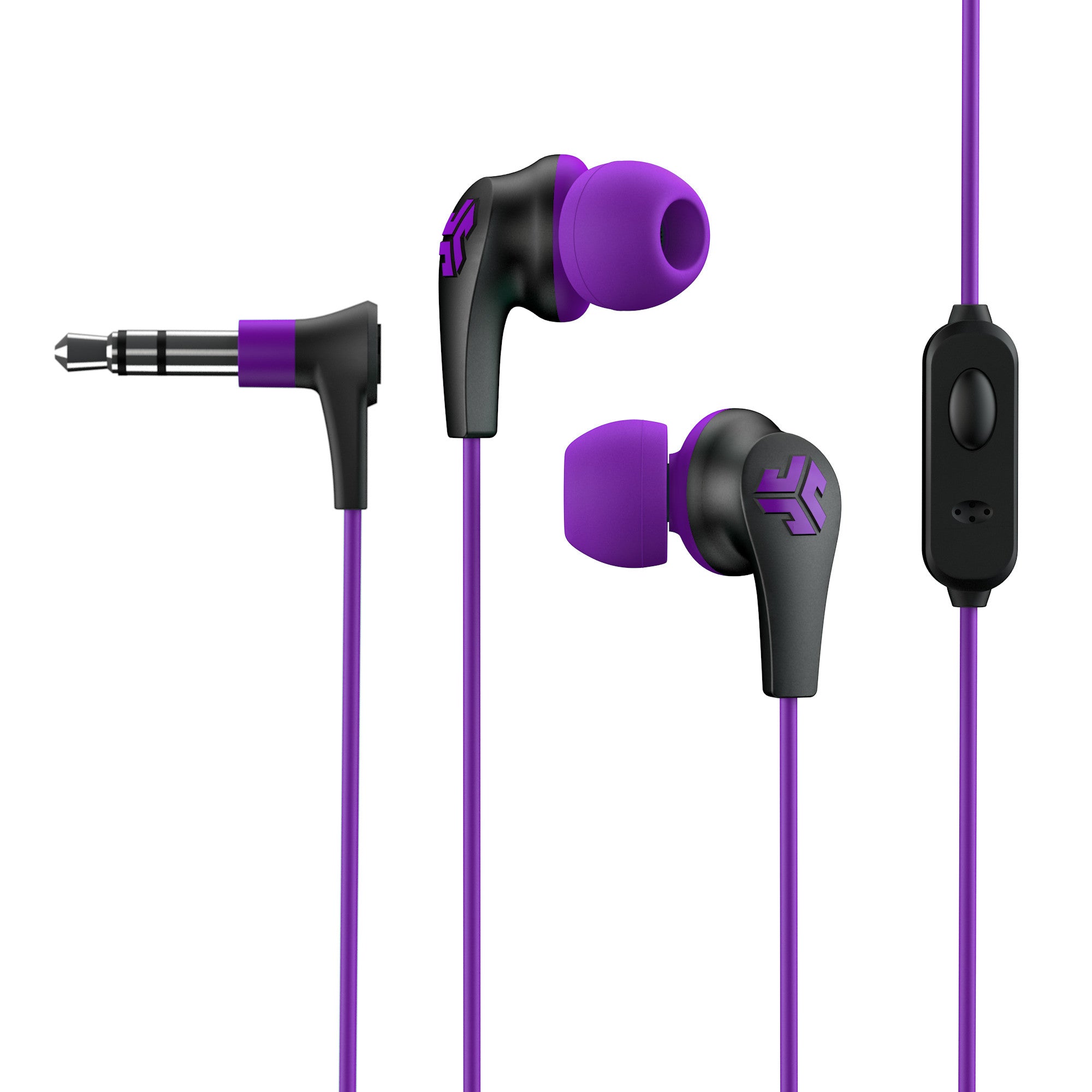 JBuds Pro Signature Wireless Earbuds - Purple Bluetooth Headphones with Noise Cancelling, Hi-Fi Sound for Running, Gym & Travel