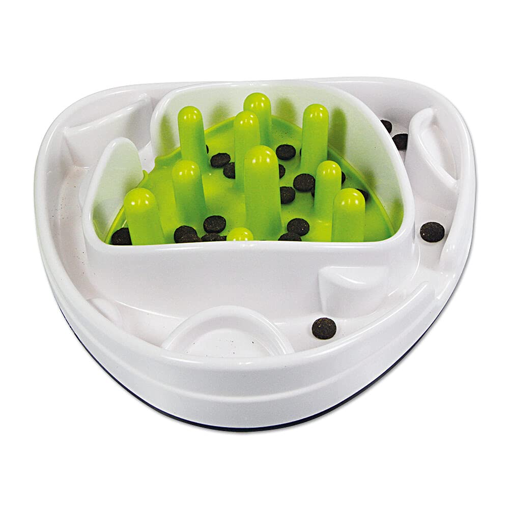 All for Paws Interactive Food Puzzle Toy for Dogs - 12 lb Slow Feeder Bowl - Mental Stimulation & Portion Control - Perfect for Boredom Relief & Fast Eaters