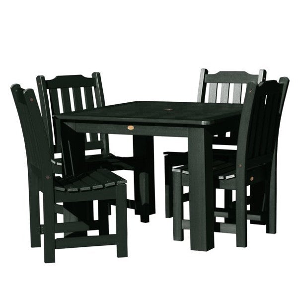 Lehigh 5-Piece Square Patio Dining Set - Outdoor Furniture for Garden, Backyard, and Poolside Relaxation