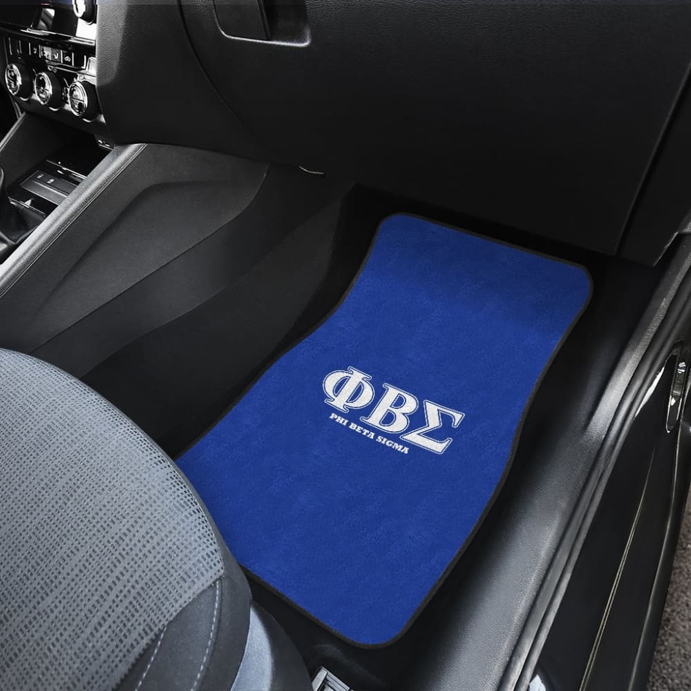 Phi Beta Sigma Car Floor Mats for African American Fraternity - Custom Fit, Durable & Stylish Car Accessories for Fraternity Members & Supporters - Perfect for Cars, Trucks & SUVs