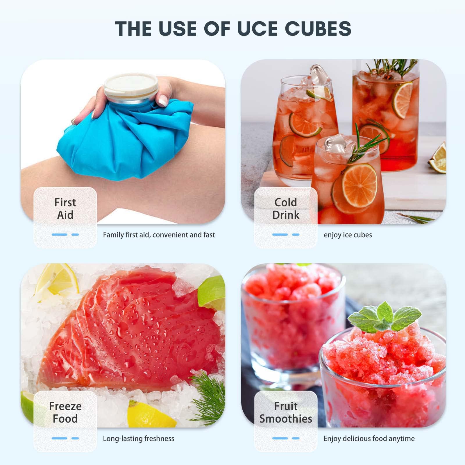 Portable Ice Maker Countertop with Self-Cleaning Function, 26.5Lbs Daily Output, Makes 9 Cubes in 6-9 Minutes, Dual Handle Design with 2 Ice Sizes (Bullet Ice & Cube), Includes Ice Scoop & Basket - Perfect for Home, Office, Kitchen, Party & Outdoor Events (Grey)