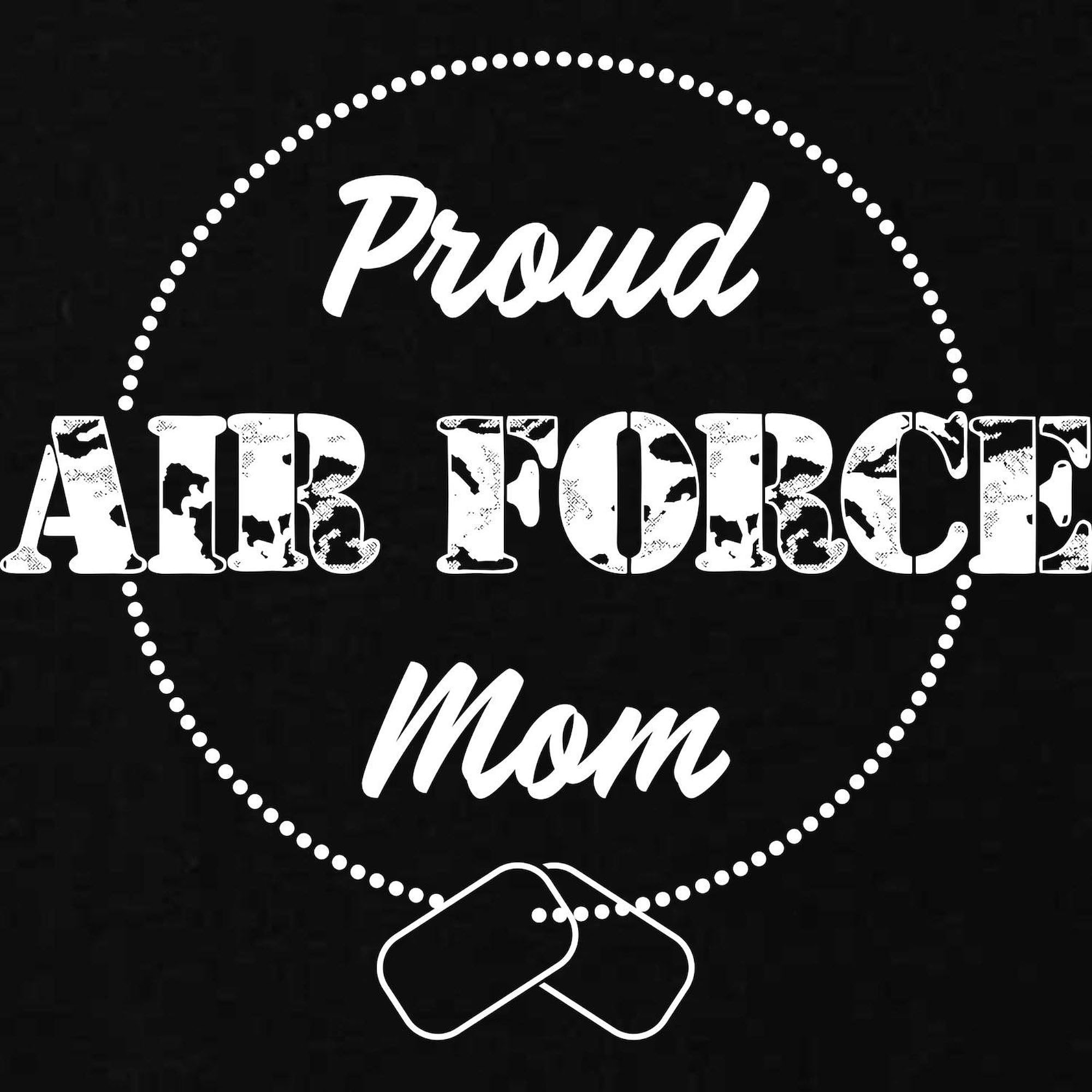 Proud Air Force Mom Maternity T-Shirt - Women's Ruched Side Dark Tee for Military Moms | Perfect for Pregnancy Photos, Baby Showers & Military Events