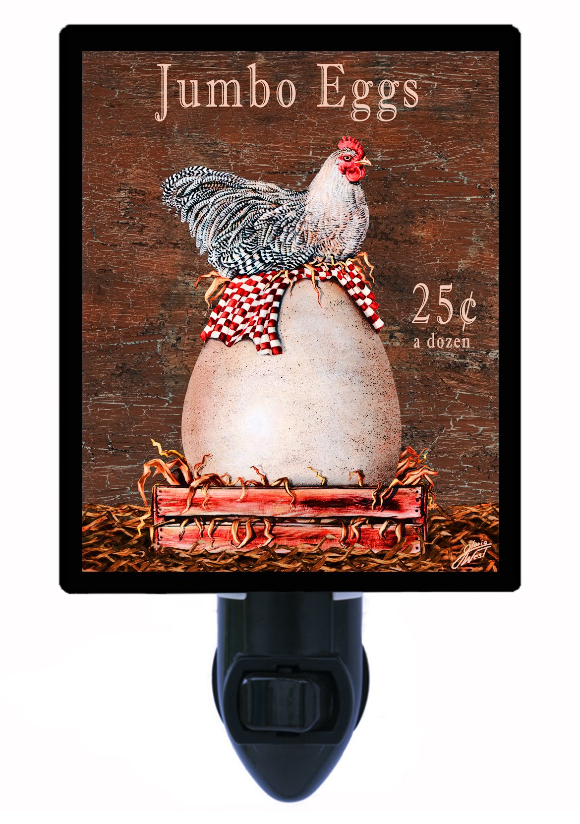 Country Night Light - Jumbo Eggs, Chicken & Birds LED Night Light for Nursery, Kids Room & Bedroom Decor | Energy-Efficient & Soothing Nightlight