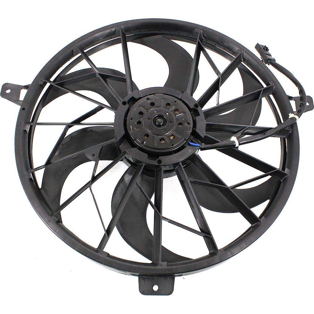 2004 Jeep Grand Cherokee Radiator Cooling Fan with Blade & Motor - Replacement Part for Engine Overheating Prevention & AC Performance