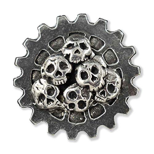 Gear W/ Skull Pile Pin