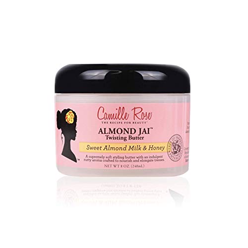 Camille Rose Almond Jai Twisting Butter - 8 fl oz Deep Conditioning Hair Butter for Natural Curls & Coils - Perfect for Twist Outs, Braid Outs & Hydration