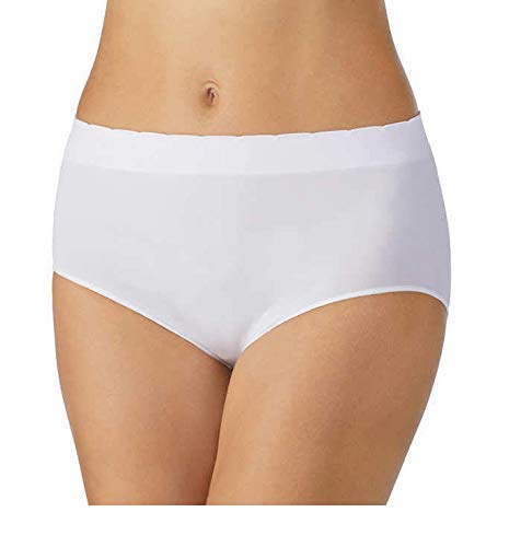 Carole Hochman Women's Silky Soft Seamless Full Coverage Modern Brief Panties 5-Pack - Regular & Plus Size Underwear Multipack for Everyday Comfort and All-Day Wear