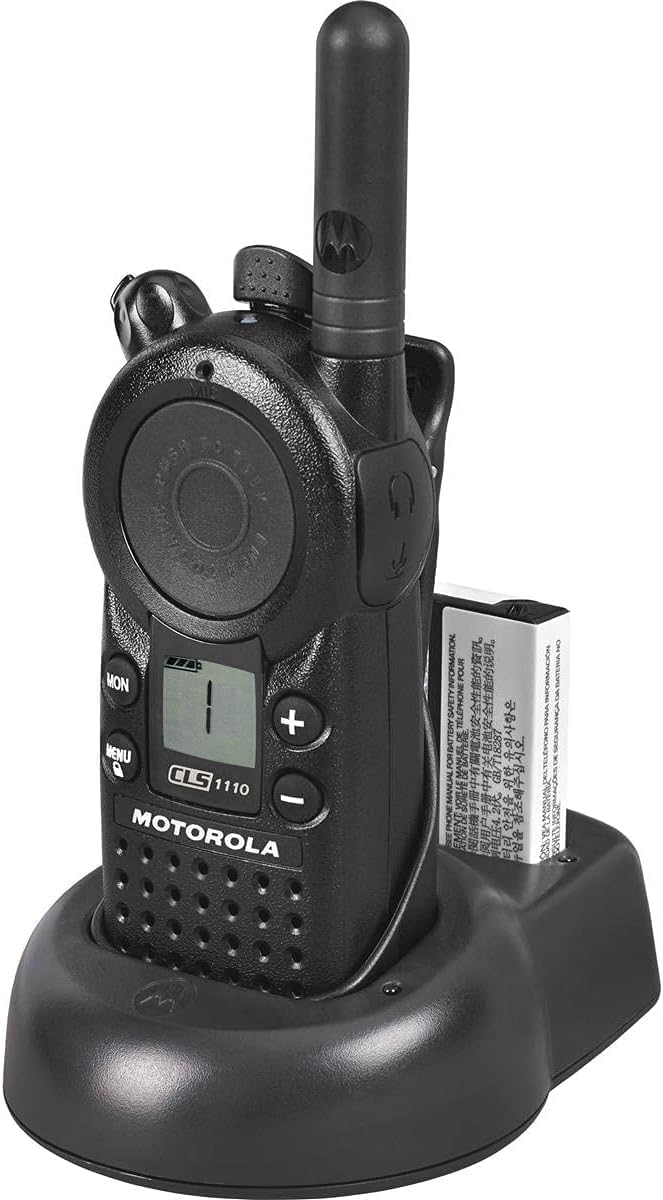 Motorola CLS1110 UHF Two-Way Radios Walkie Talkies - 3 Pack for Outdoor Adventures, Construction Sites & Event Coordination