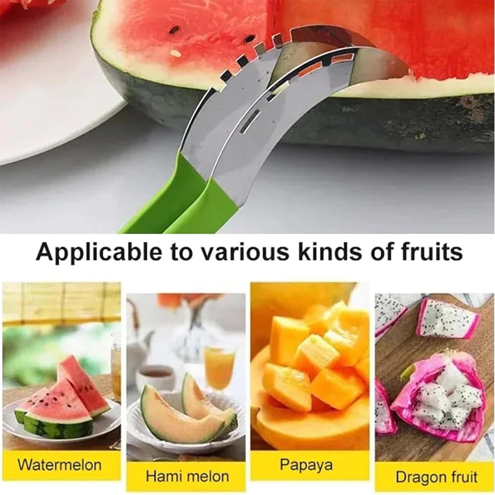 4-in-1 Multifunctional Melon Baller Scoop Set - Fruit Carving Tools, Cookie Scoop, Watermelon Cutter Knife & Peeler - Perfect for Fruit Salad, Dessert Garnishing & Party Food Prep