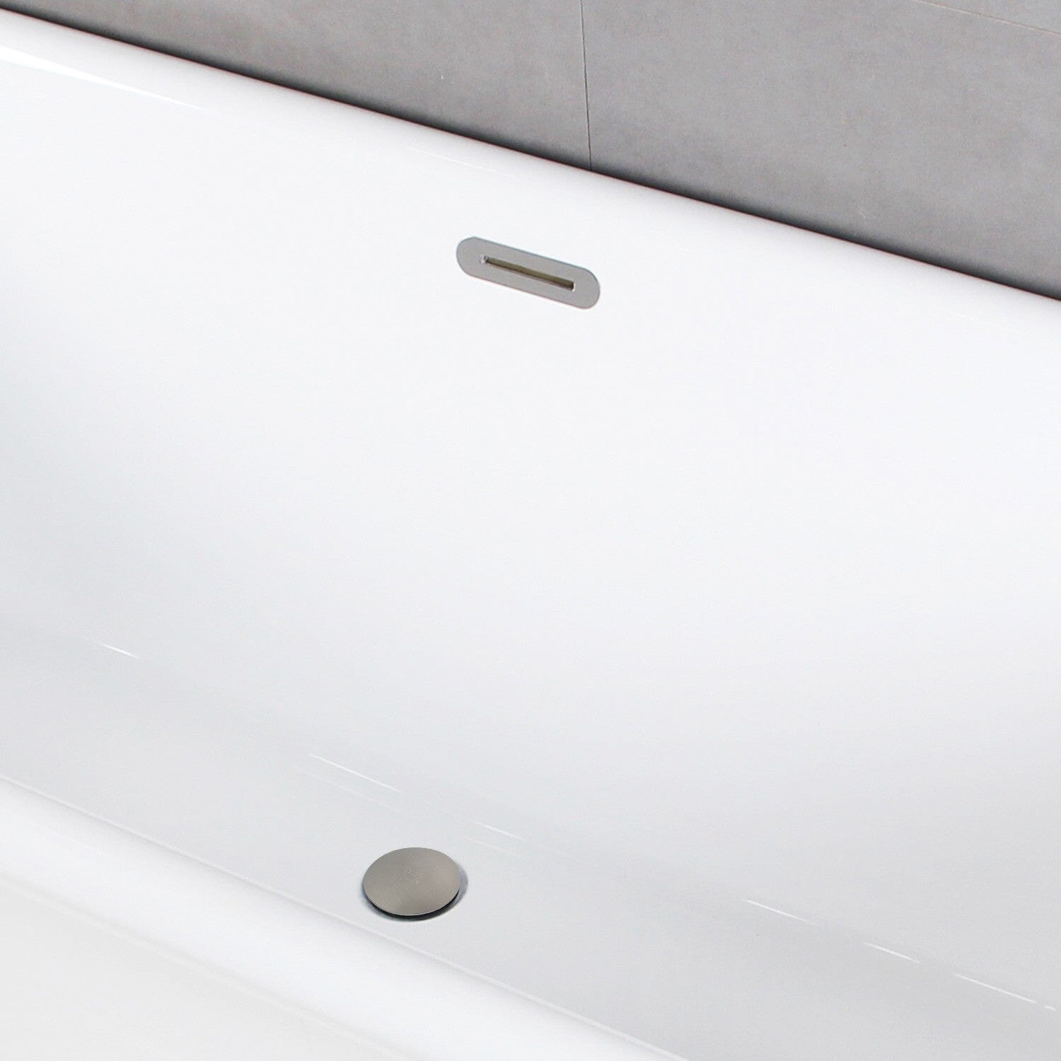 Aqua Eden 51 Inch Acrylic Oval Freestanding Bathtub with Drain - Modern Double Ended Soaking Tub for Spa-Like Relaxation in Master Bathroom