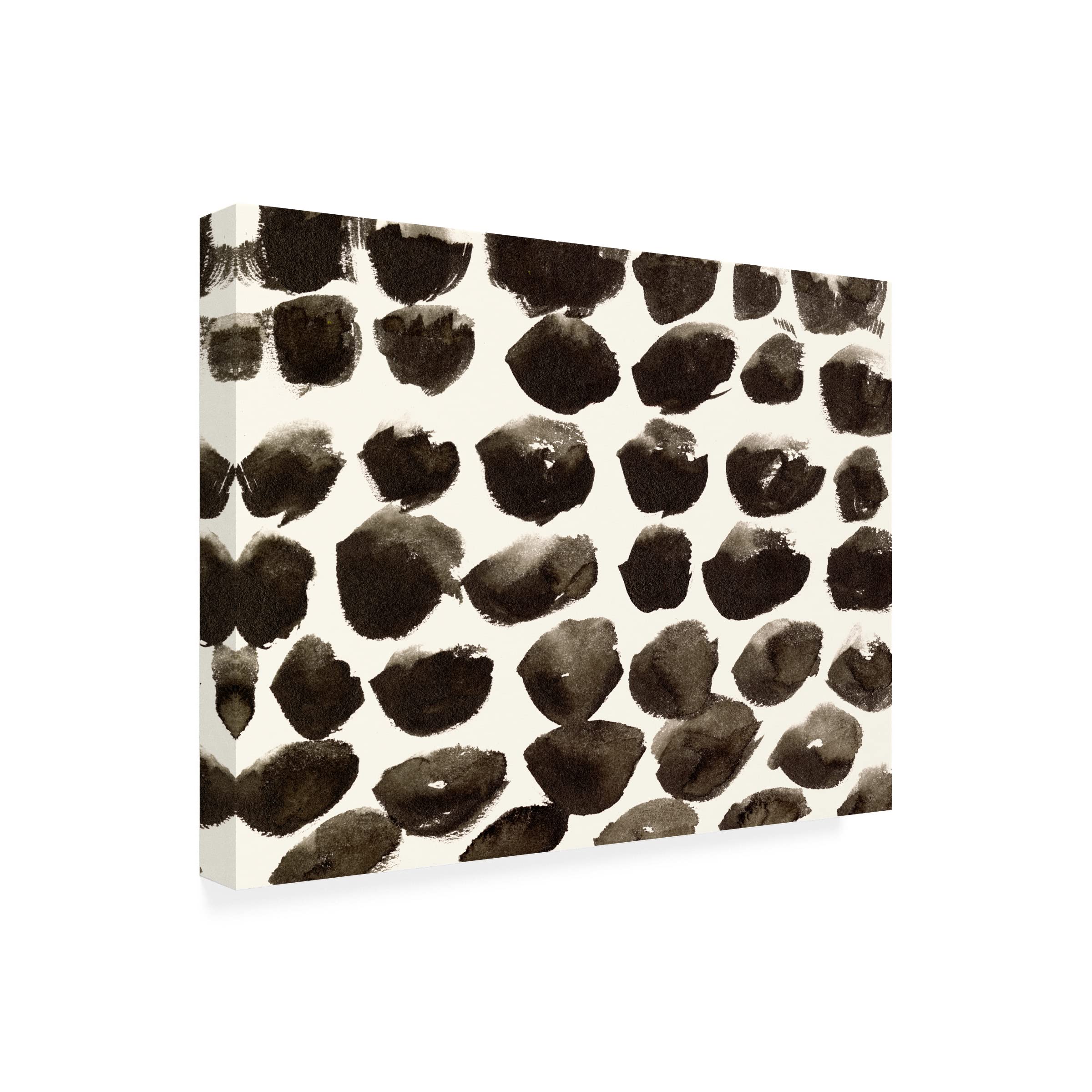Trademark Fine Art 'Dots Imperfection I' Canvas Wall Art by Melissa Wang - Modern Abstract Painting for Living Room, Bedroom & Office Decor