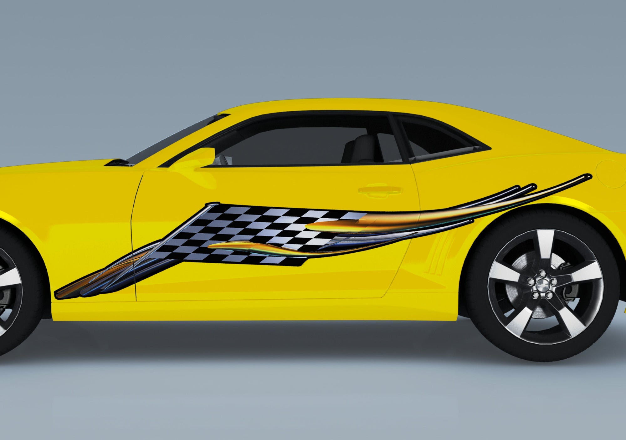 High-Quality Checkered Flag Decals for Cars & Trucks - Durable Vinyl Racing Stickers - Perfect for Motorsport Enthusiasts, Race Car Decor & Auto Shows