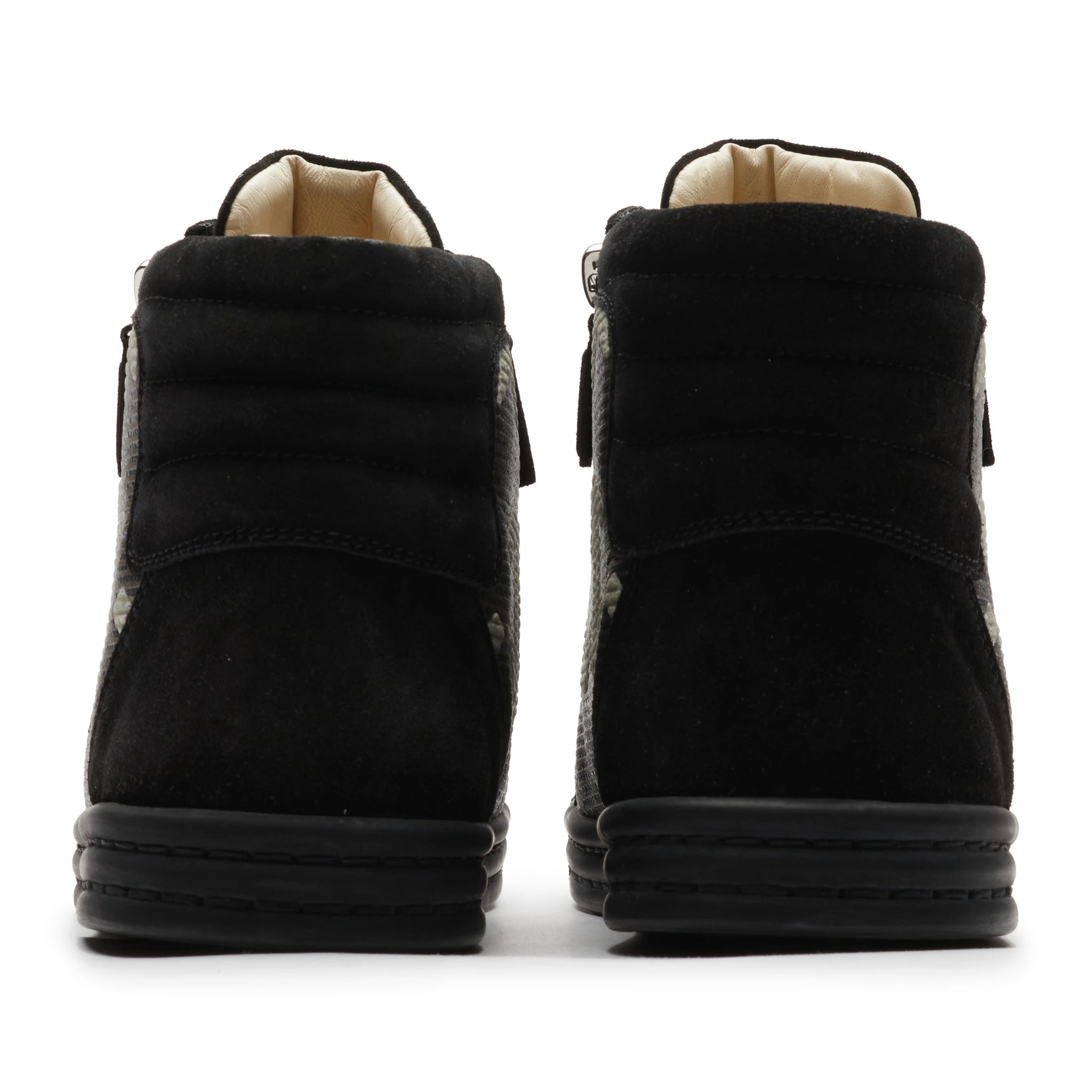 Chanel CC Star Suede Mesh Black High Top Sneakers - Authentic Pre-Owned Luxury Shoes for Women | Perfect for Casual Outfits, Street Style & Fashion Events