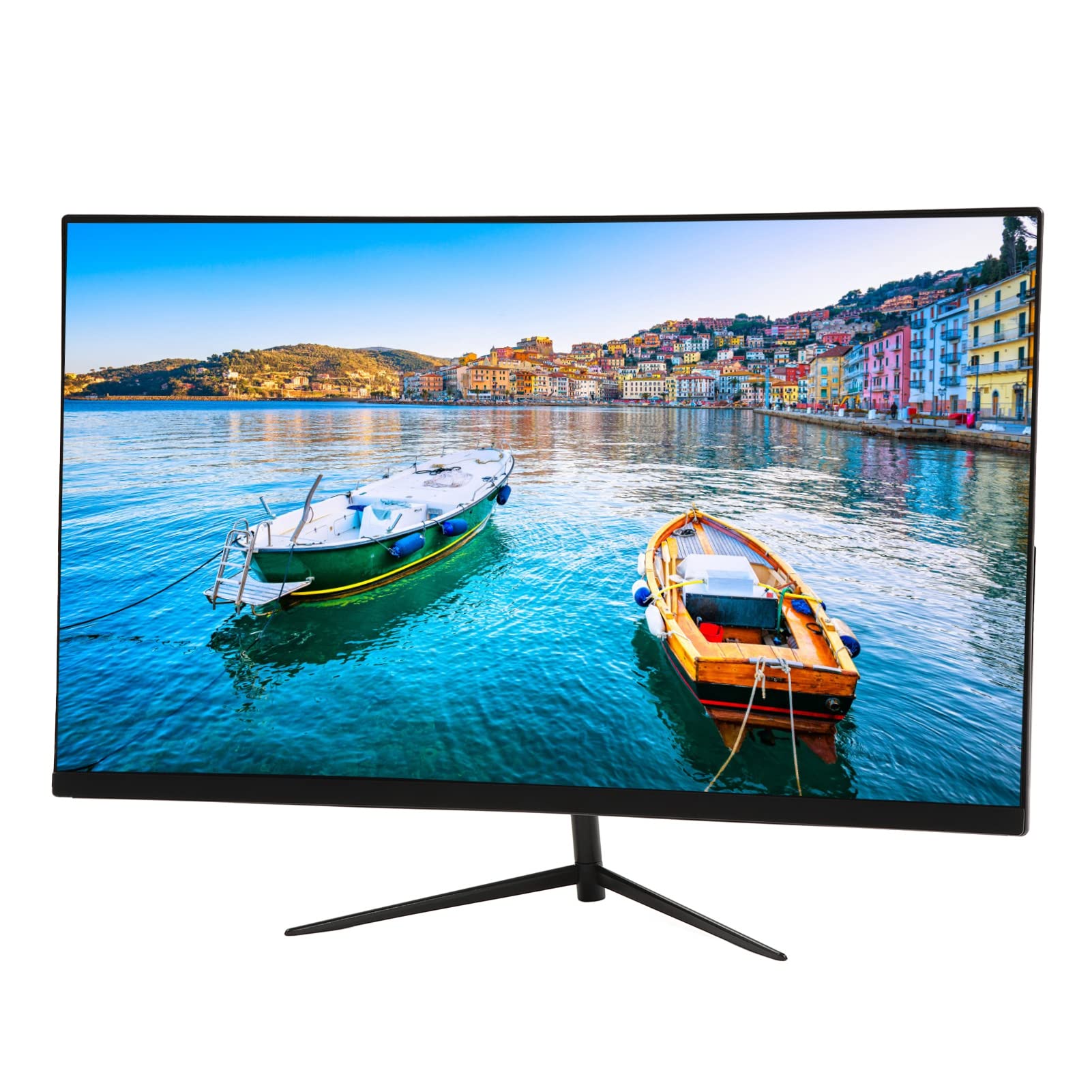 27-inch Fnppyrd Computer Monitor - Full HD LCD Display with High Brightness, Auto Ghosting, High Contrast - Ideal for Industrial Equipment (Plug Included) - Perfect for Office, Gaming, and Professional Workstations