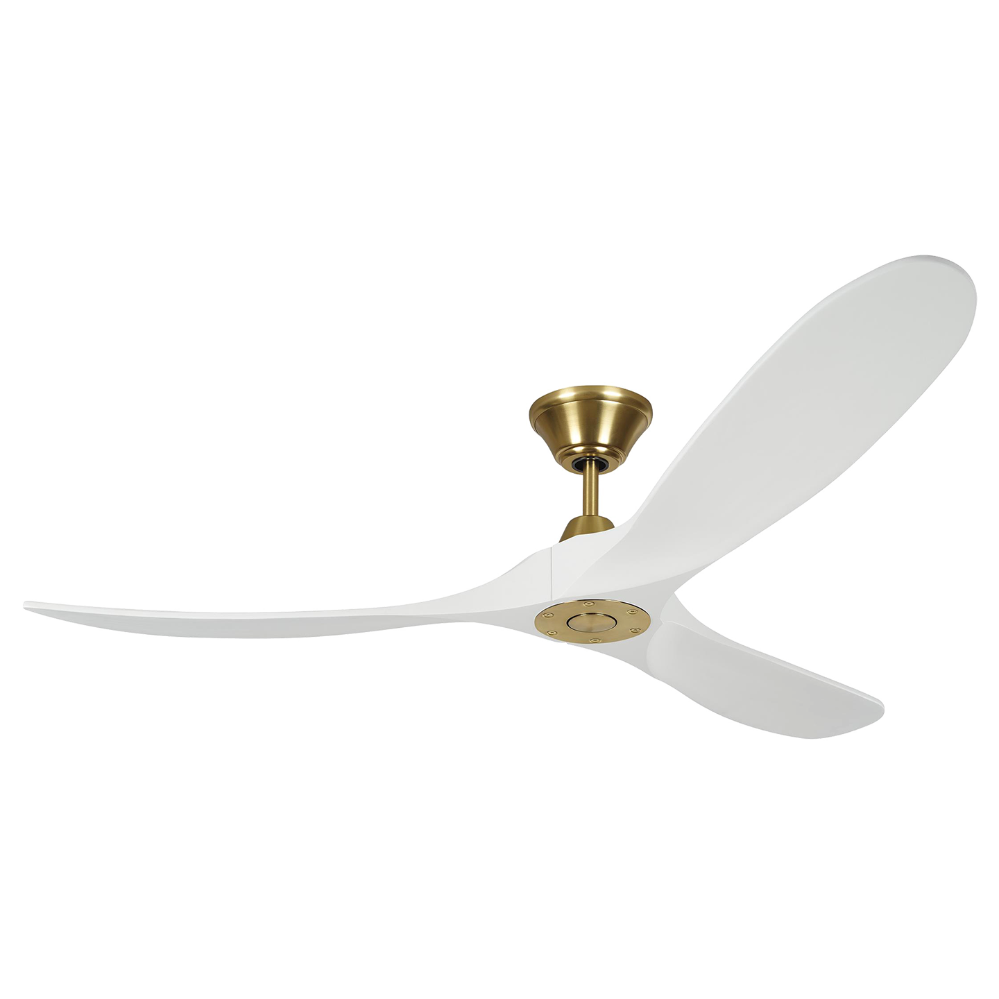 Maverick Ceiling Fan with Remote Control - 52 Inch Modern LED Light Kit - Quiet Reversible DC Motor - Indoor/Outdoor Use - Perfect for Bedroom, Living Room, Patio & Office Spaces