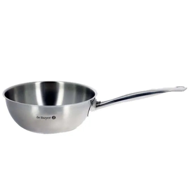 DeBuyer Prim Appety Rounded Saute Pan - 11-Inch Nonstick Frying Pan for Professional Cooking, Oven Safe to 400°F - Perfect for Searing, Sauteing & Stir-Frying in Home Kitchens & Restaurants