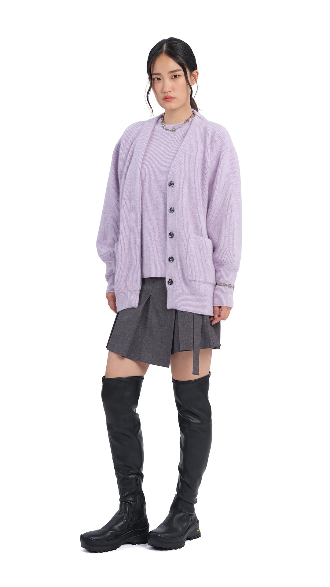 Fox Mix Cardigan Sweater for Women - Cozy Knit Open Front Long Sleeve Wrap - Perfect for Fall, Winter & Casual Outfits
