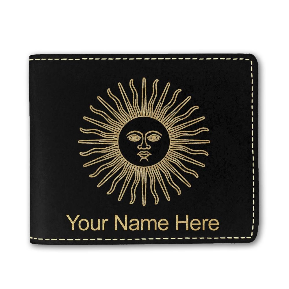 Genuine Faux Leather Wallet with Argentina Flag Design - Custom Engraving Available | Perfect for Travel, Gifts & Everyday Use