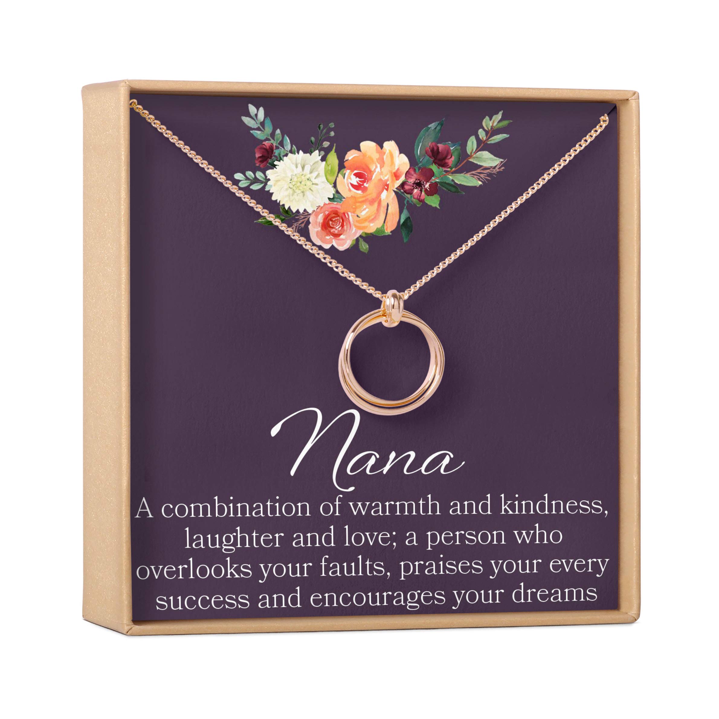 Heart Shaped Nana Necklace - Personalized Jewelry Gift for Birthday, Christmas, Mother's Day & Special Occasions | Perfect for Gifting to Grandmothers, Moms & Loved Ones