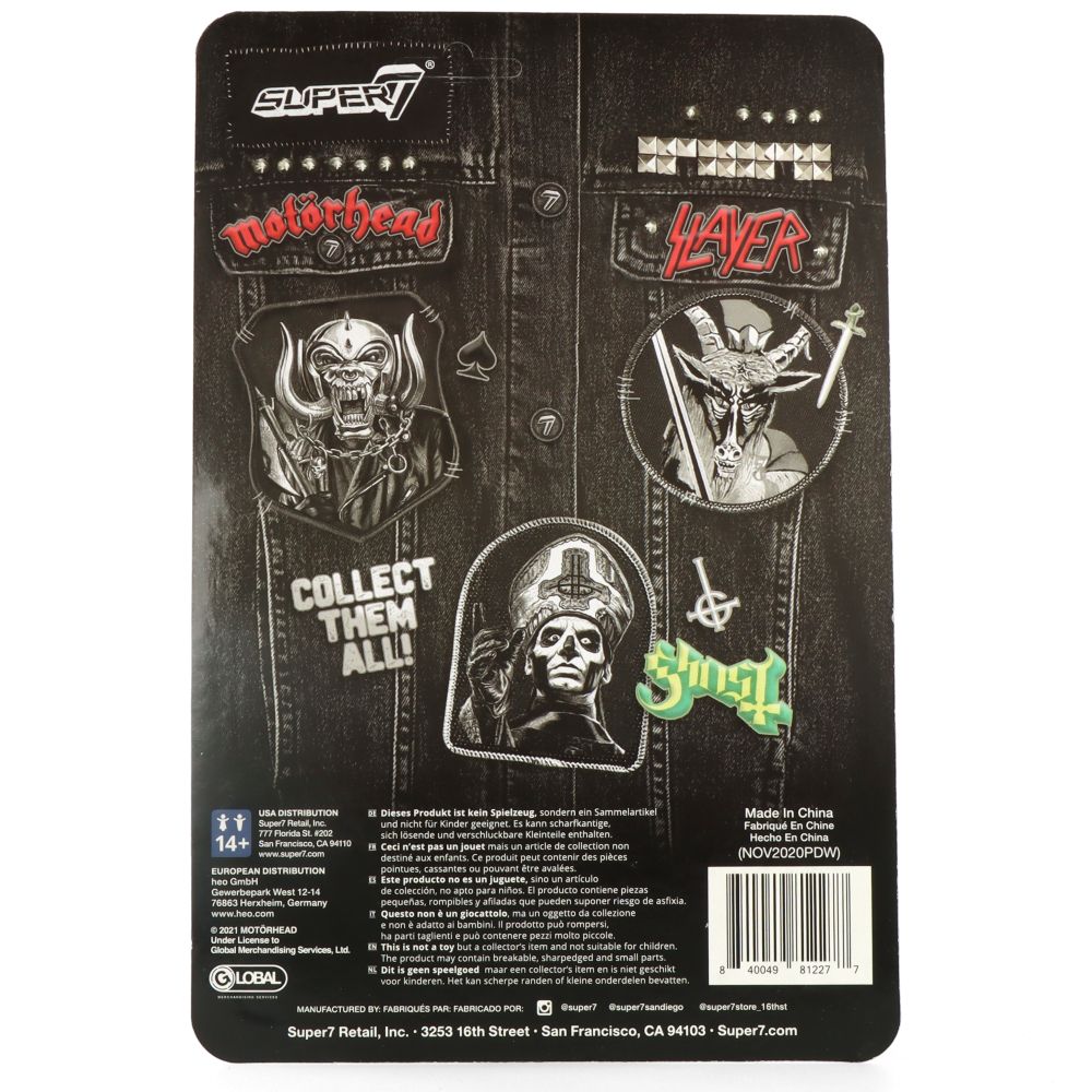 Motörhead Warpig ReAction Figures - Collectible Rock Band Action Figures for Fans & Music Lovers - Perfect for Display, Gifts, and Rock Memorabilia Collections