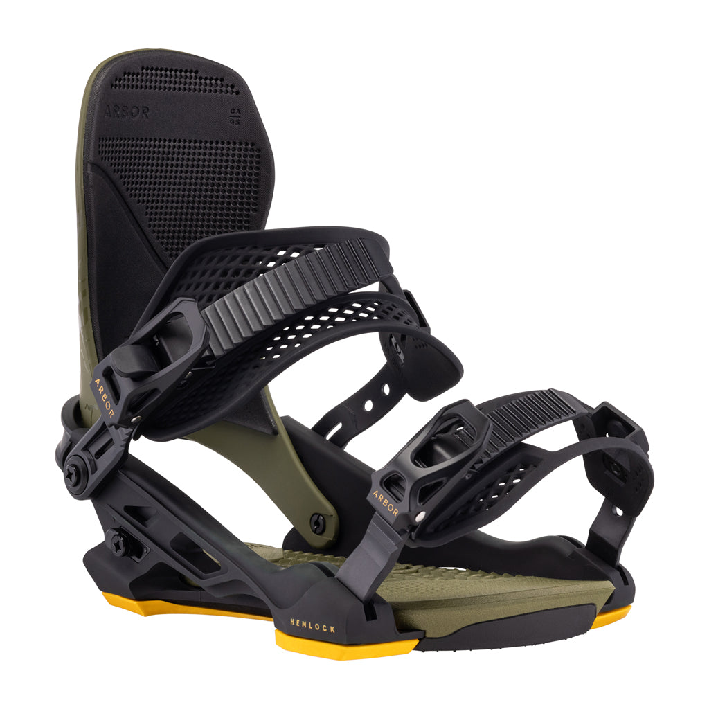 Arbor Hemlock Men's Snowboard Bindings 2026 - Premium All-Mountain Snowboarding Gear for Freestyle & Powder Riding