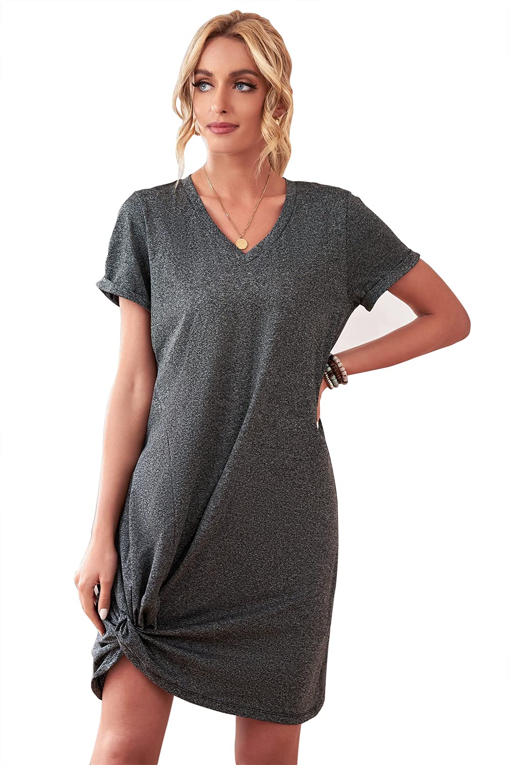 Elegant Black Side Knot Dress for Women - Chic & Stylish Party, Date Night & Evening Wear
