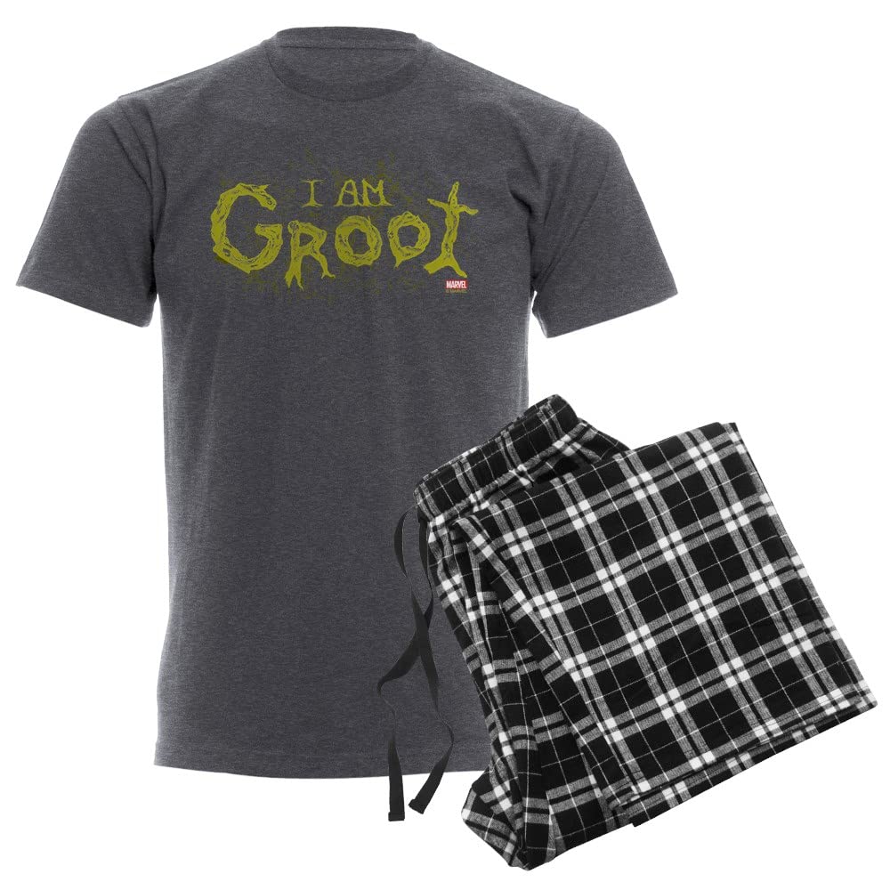 Guardians of the Galaxy Groot Men's Pajama Set - Soft Cotton Sleepwear for Marvel Fans - Perfect for Movie Nights & Lounge Wear