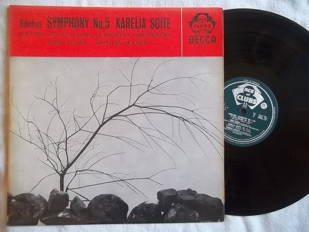 ACL 72 Sibelius Symphony 5 Vinyl Record - Danish State Radio Symphony Orchestra Conducted by Erik Tuxen & Thomas Jensen - Classic Orchestral Music LP for Audiophiles & Classical Music Collectors - Perfect for Home Listening, Music Study & Vintage Record Collections