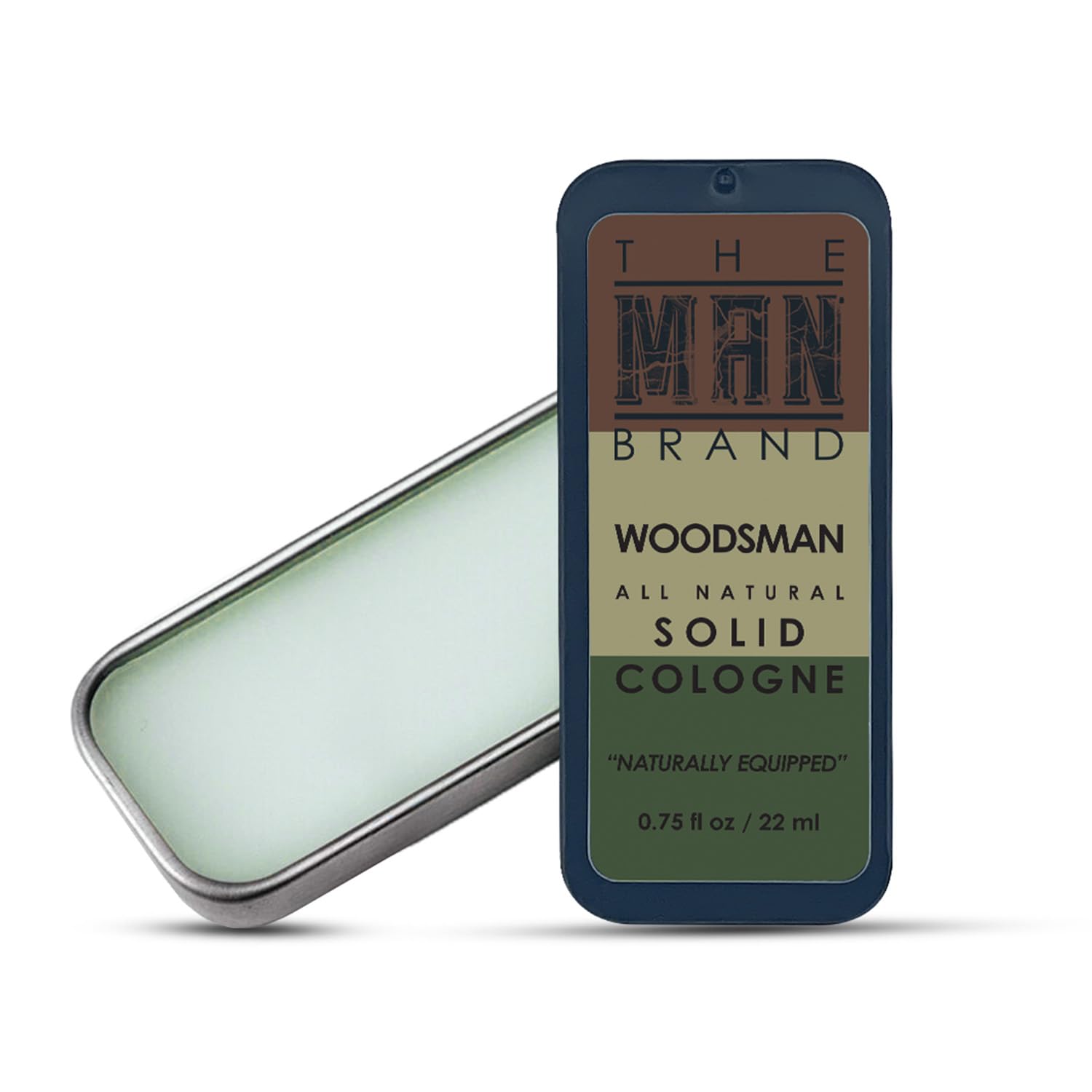 Woodsman Solid Cologne for Men - Natural Wax-Based Travel Cologne, Long-Lasting Fragrance - 3/4 Ounce Pack of 1 - Perfect for Outdoor Adventures, Camping & Daily Wear
