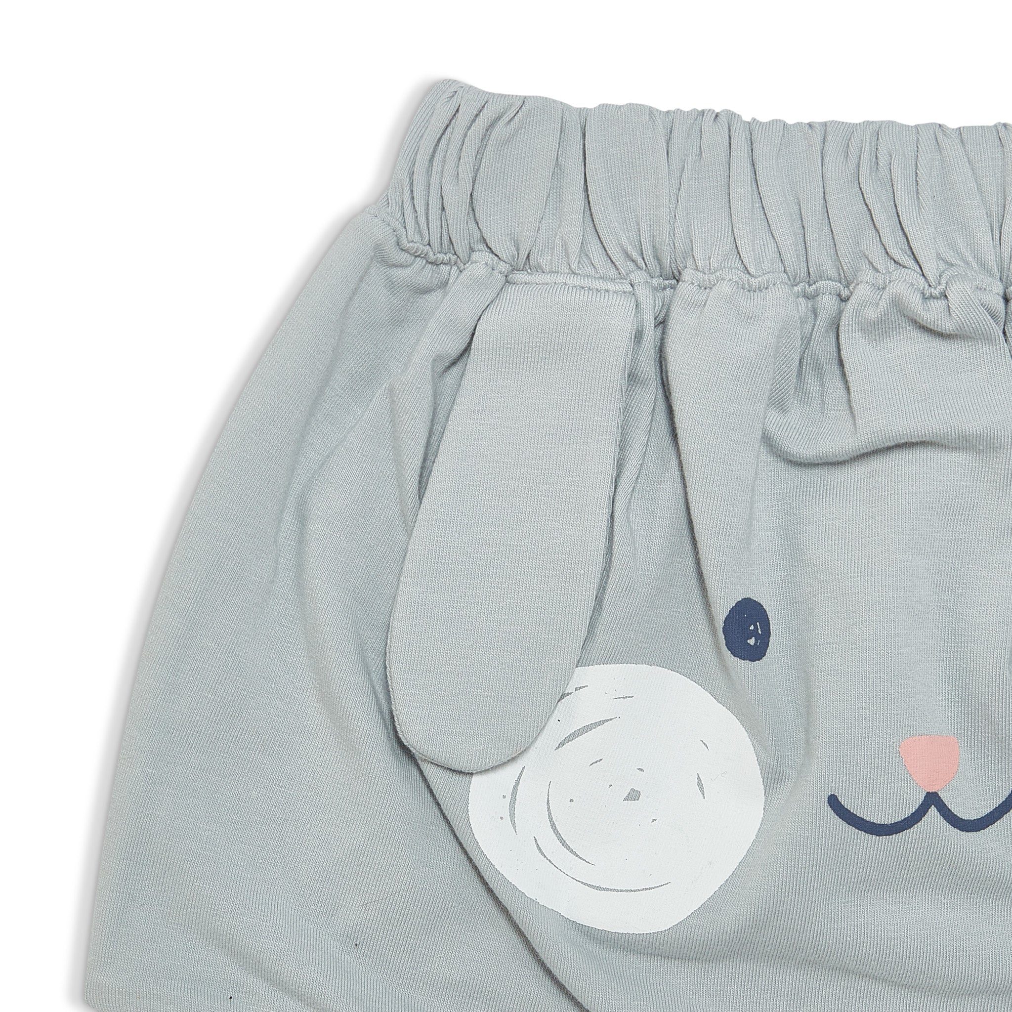 Organic Bunny Bloomers for Babies - Pearl Blue Soft Cotton Bloomers for Newborns & Toddlers - Perfect for Easter, Photo Shoots & Everyday Wear