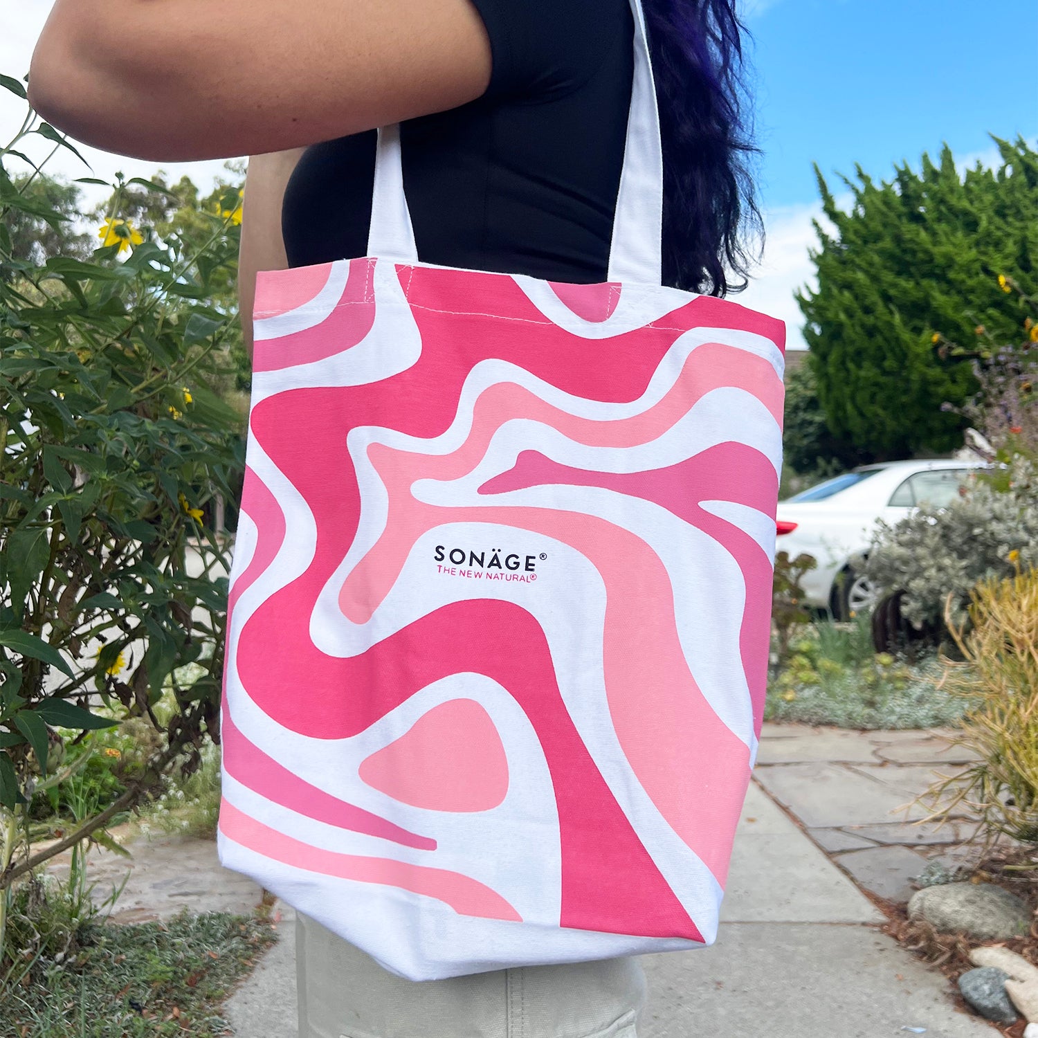 Sonage Canvas Tote Bag - Durable & Stylish Reusable Shopping Bag for Women & Men - Perfect for Groceries, Beach, Work & Travel