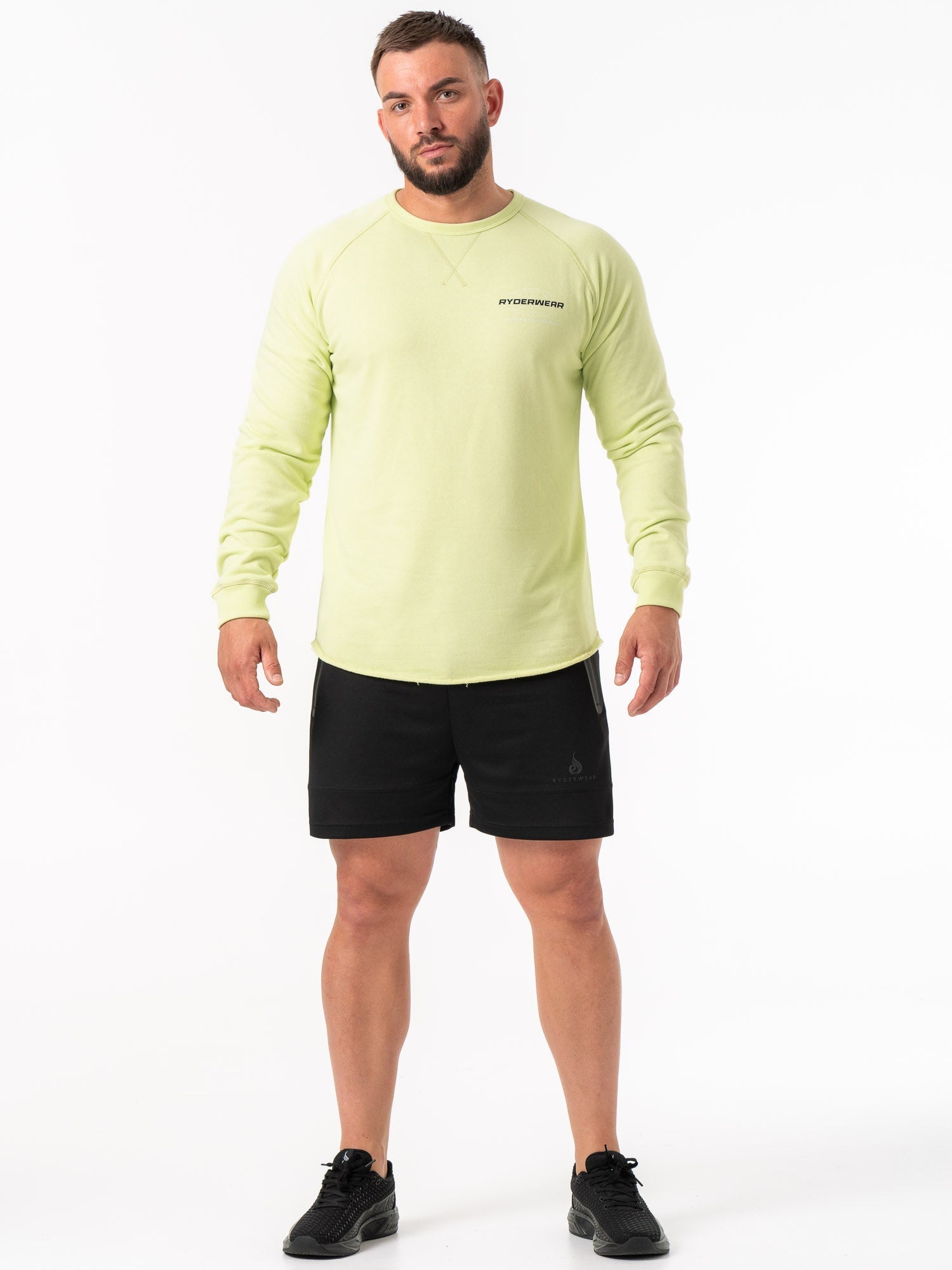 Energy Crew Neck T-Shirt for Men - Soft & Comfortable Lime Green Casual Tee - Perfect for Gym, Workout, and Everyday Wear