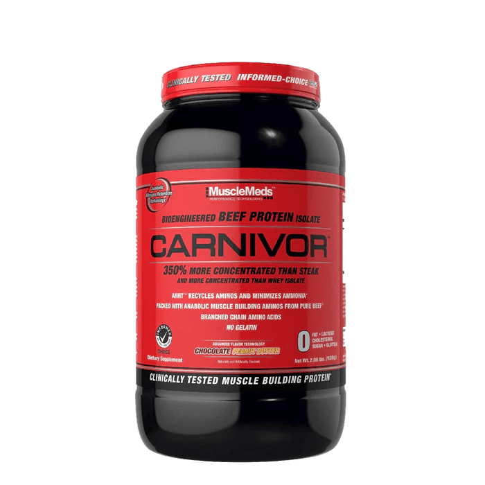 MuscleMeds CARNIVOR Beef Protein Isolate Powder - High Protein Supplement for Muscle Growth & Recovery - Ideal for Bodybuilding, Fitness & Post-Workout Nutrition