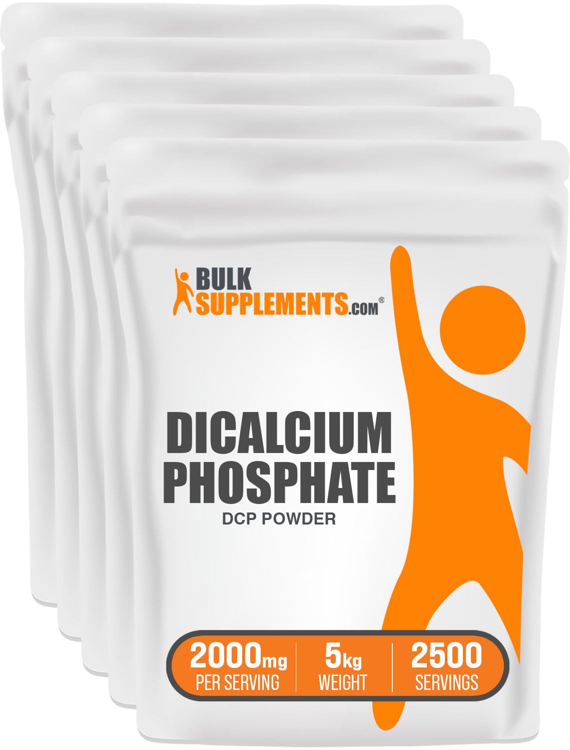 BulkSupplements Dicalcium Phosphate Powder - Food Grade Calcium & Phosphorus Supplement (5kg/11lb) for Bone Health, Baking & Food Fortification