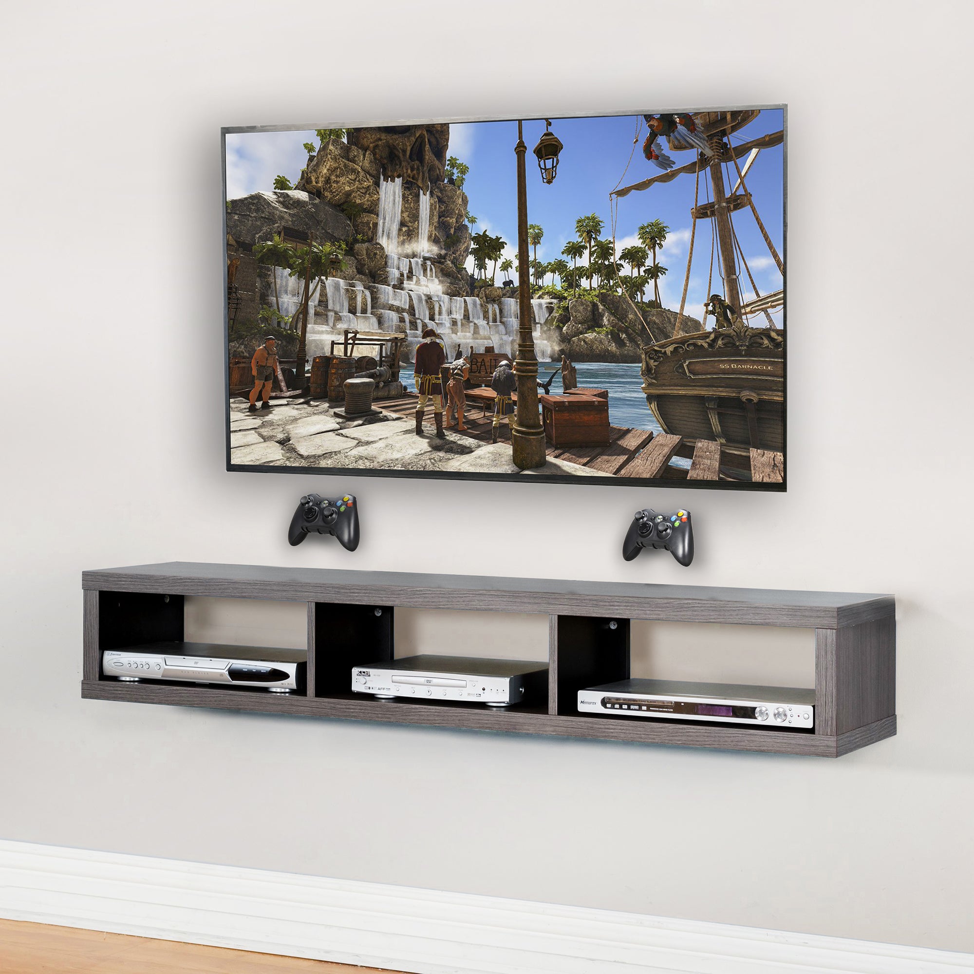 2-Pack Video Game Controller Wall Mount Holder - Organize PS5, Xbox, Switch Controllers - Perfect for Gaming Room, Bedroom, and Living Room Storage