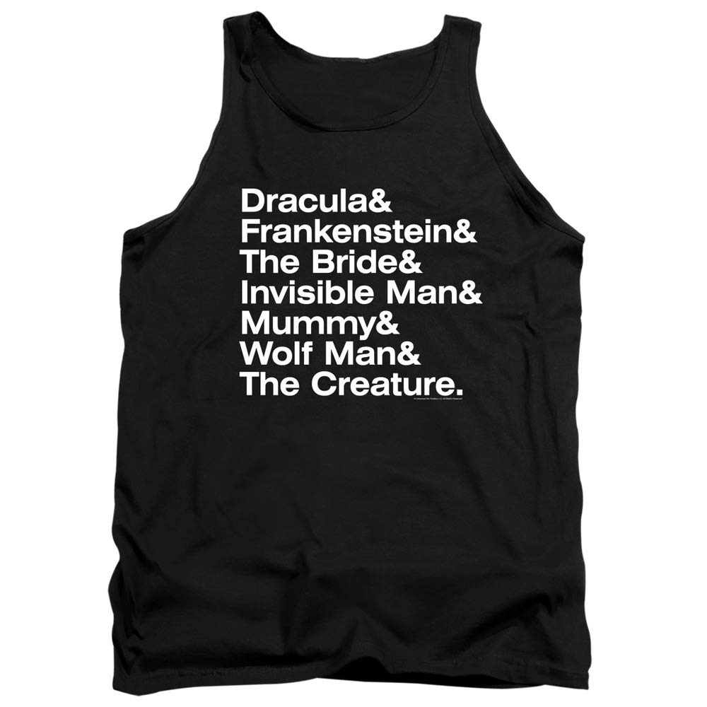 Universal Monsters Ampersand Graphic Unisex Tank Top for Men & Women - Casual Summer Wear, Halloween Costume, Horror Fan Apparel