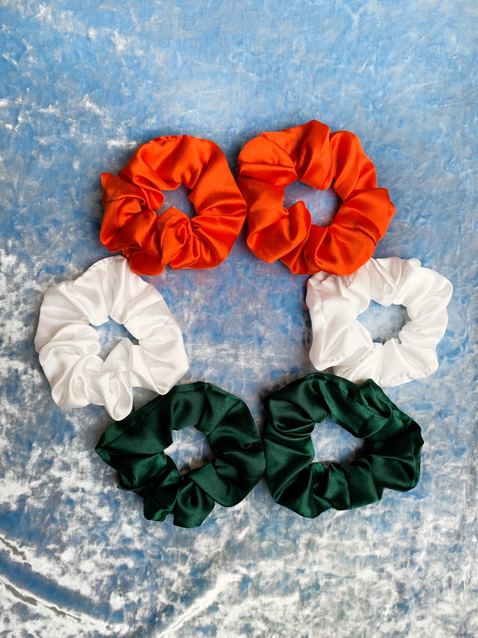 Premium Soft Luxury Satin Scrunchie Set - 6 Pack Hair Ties for Women (3 Colors) | Anti-Hair Breakage, Gentle on Hair | Perfect Gift for Girls, Women, Mom & Sister | Great for Workouts, Office, Travel & Everyday Styling