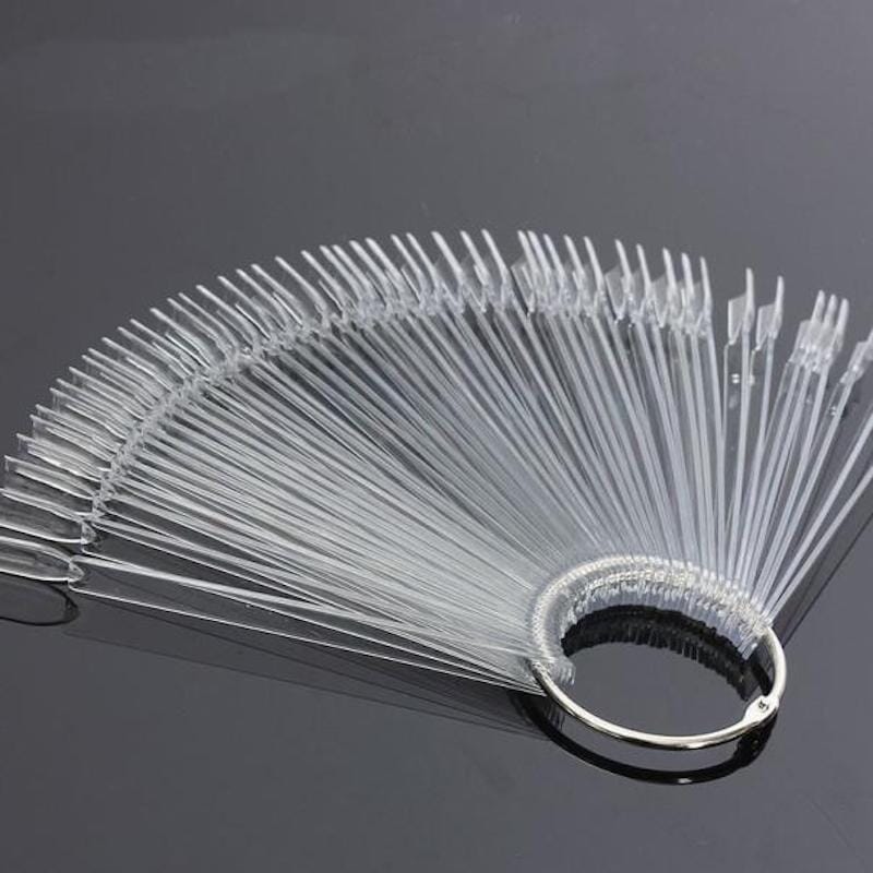 50-Piece Square Display Key Rings - Bulk Keychain Accessories for Retail, Trade Shows & Promotional Events