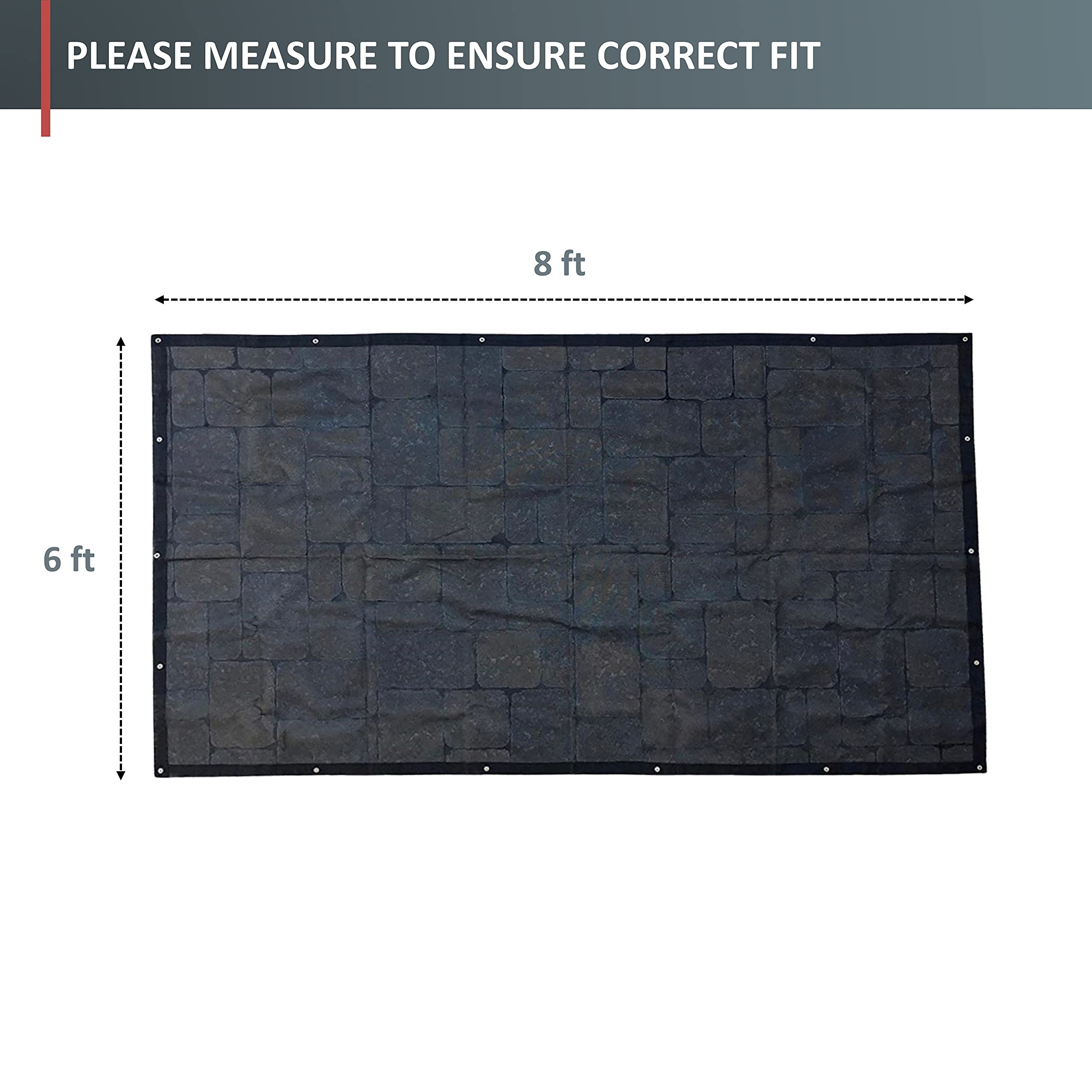 UV Block Sun Shade Screen Panel 8ft x 6ft - Formosa Covers for Backyard, Deck, Canopy, Gazebo, Pergola, Balcony, Porch & Patio - Durable Outdoor Shade Solution for Sun Protection & Privacy