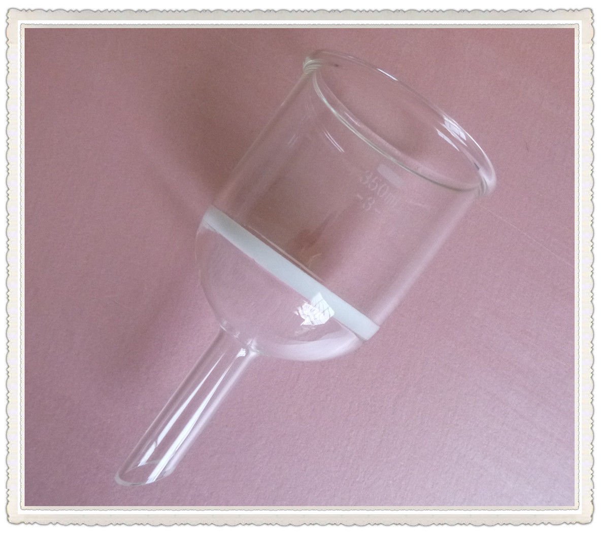 350ml Glass Buchner Funnel with Coarse Filter and Straight Tube - Perfect for Chemistry Labs, Vacuum Filtration & Scientific Experiments