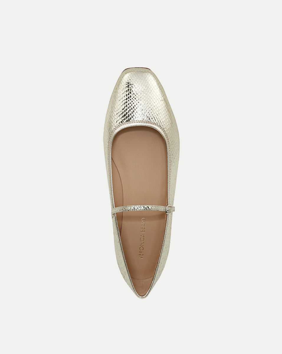Ellie Metallic Flat Shoes for Women - Stylish & Comfortable Ballet Flats for Everyday Wear - Perfect for Office, Casual Outfits & Travel
